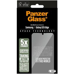 PanzerGlass Ceramic Samsung Galaxy S25 Edge Verre trempé Protection d'écran - Compatible Coque