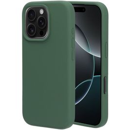 Mobiparts Coque iPhone 16 Pro Coque arrière en Silicone - Forest Green