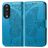Mobigear Butterfly Housse HONOR 90 Etui Porte-Monnaie - Bleu