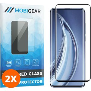 Mobigear Curved Xiaomi Mi 11 Verre trempé Protection d'écran - Compatible Coque - Noir (Lot de 2)