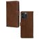 Mobilize Wallet Housse iPhone 15 Pro Max Etui en Cuir Véritable Porte-Monnaie - Marron