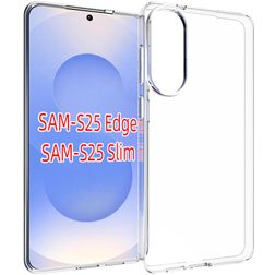 Mobigear Basics Coque Transparente Samsung Galaxy S25 Edge Coque arrière en TPU Souple - Transparent