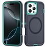 Mobigear Rugged Mag Coque iPhone 16 Pro Max MagSafe Coque arrière Rigide Anti-Chocs - Dark Blue