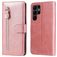 Mobigear Zipper Housse Samsung Galaxy S23 Ultra Etui Porte-Monnaie - Rose doré