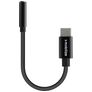 Mobilize Strong Nylon Câble USB-C vers Jack 3 / 5 mm 0,15 mètre - Noir