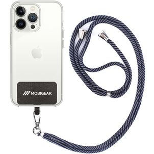 Mobigear Lanyard - Cordon de téléphone universel ajustable - Noir / Gris
