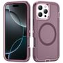 Mobigear Rugged Mag Coque iPhone 16 Pro MagSafe Coque arrière Rigide Anti-Chocs - Violet