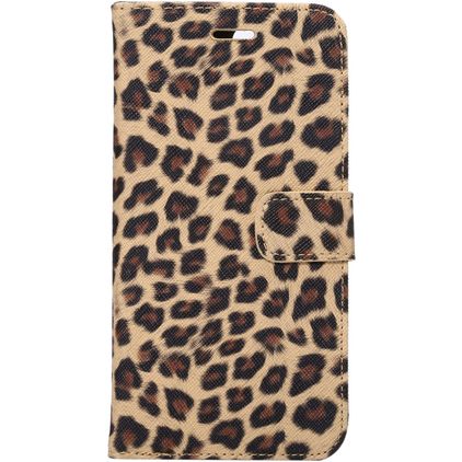 Mobigear Leopard Housse iPhone 7 Plus Etui Porte-Monnaie - Jaune