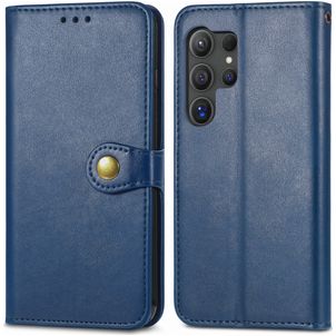 Mobigear Snap Button Housse Samsung Galaxy S25 Plus Etui Porte-Monnaie - Bleu