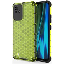 Mobigear Honeycomb Coque Realme Narzo 50 4G Coque arrière Rigide Anti-Chocs - Vert
