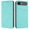 Mobigear Frosted Flip Housse iPhone Air Etui Porte-Monnaie - Bleu