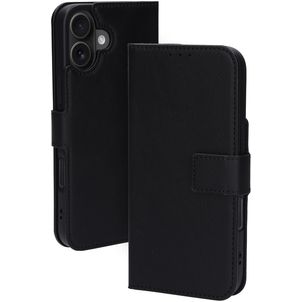 Mobiparts Classic Wallet MagSafe Housse iPhone 16 Plus MagSafe Etui Porte-Monnaie - Noir