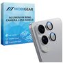 Mobigear Single Samsung Galaxy S25 Edge Verre trempé Protection Objectif Caméra - Compatible Coque - Argent
