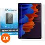 Mobigear Samsung Galaxy Tab S7 Plus Verre trempé Protection d'écran - Compatible Coque (Lot de 3)