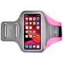 Mobigear Easy Fit Brassard Téléphone Motorola Moto G34 Brassard Coque de Sport en Neoprène - Rose