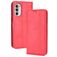 Mobigear Sensation Housse Motorola Moto G82 Etui Porte-Monnaie - Rouge