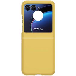Mobigear Colors Motorola Razr 50 Plastique rigide Coque arrière - Jaune