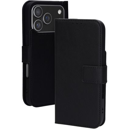 Mobiparts Classic Wallet iPhone 17 Pro MagSafe Étui - Noir