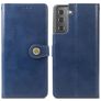 Mobigear Snap Button Housse Samsung Galaxy S21 Plus Etui Porte-Monnaie - Bleu