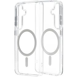 Mobiparts Hardcover Transparent Samsung Galaxy S25 MagSafe Plastique rigide Coque arrière - Transparent