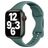Mobigear Sport Slim Bracelet Silicone Apple Watch Fermeture à clou et passant - 42/41/40/38 mm - Vert
