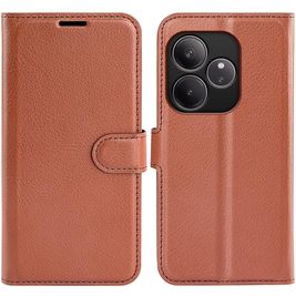 Mobigear Classic Housse Realme GT 6 Etui Porte-Monnaie - Marron