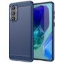 Mobigear Brushed Slim Samsung Galaxy M55 TPU souple Coque arrière - Bleu