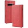 Mobigear Sensation Housse Samsung Galaxy S10 Plus Etui Porte-Monnaie - Rouge