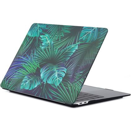 Mobigear Design MacBook Air 13 Pouces (2018-2020) Coque - Palm Leafs - Model A1932 / A2179 / A2337