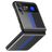 Mobigear Racing Coque Samsung Galaxy Z Flip 3 Coque arrière Rigide - Noir / Bleu