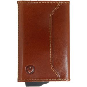 Valenta Card Case Plus - Porte Cartes en en Cuir véritable - 7 Cartes - Marron