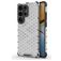 Mobigear Honeycomb Coque Samsung Galaxy S26 Ultra Coque arrière Rigide Anti-Chocs - Blanc