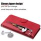 Mobigear Zipper Housse Huawei P40 Lite 5G Etui Porte-Monnaie - Rouge