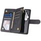 Mobigear Zipper Housse iPhone 12 Pro Max Etui Porte-Monnaie - Noir