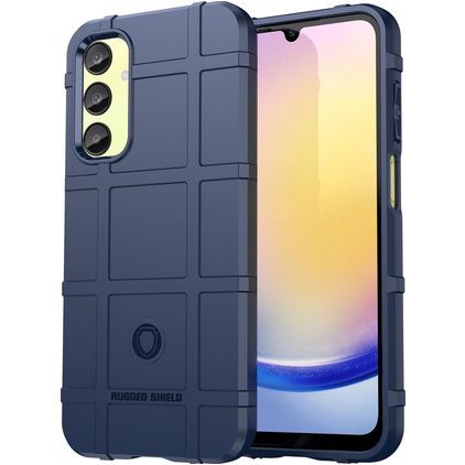 Mobigear Rugged Shield Coque Samsung Galaxy A55 Coque arrière en TPU Souple Anti-Chocs - Bleu