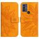 Mobigear Sunflower Housse TCL 305 Etui Porte-Monnaie - Cognac