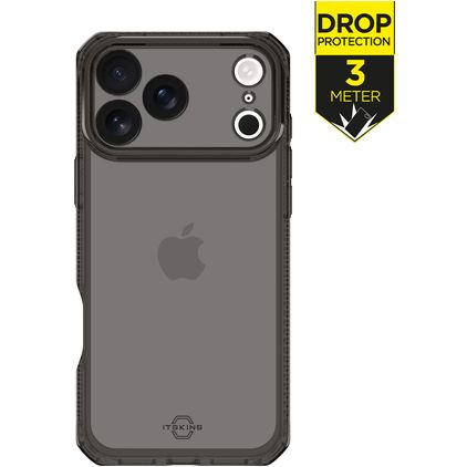 ITSKINS Level 2 SpectrumClear R Coque iPhone 17 Pro Coque arrière en TPU Souple Anti-Chocs - Smoke