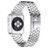 Mobigear Honeycomb Bracelet Acier pour Apple Watch Fermeture boucle ardillon - 42/41/40/38 mm - Argent