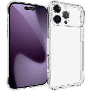 Mobigear Cushion Coque Transparente iPhone 17 Pro Max Coque arrière en TPU Souple - Transparent