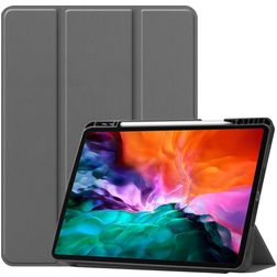 Mobigear Luxury Smart Cover with Gray Pencil Holder Apple iPad Pro 12.9 (2021)