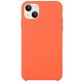 Mobigear Rubber Touch Coque iPhone 15 Plus Coque arrière en Silicone - Orange