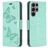 Mobigear Butterfly Housse Samsung Galaxy S24 Ultra Etui Porte-Monnaie - Vert