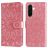 Mobigear Sunflower Housse Samsung Galaxy A37 Etui Porte-Monnaie - Rose doré
