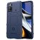 Mobigear Rugged Shield Coque POCO X4 Pro 5G Coque arrière en TPU Souple Anti-Chocs - Bleu