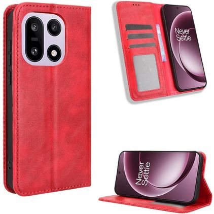 Mobigear Sensation Housse OnePlus 15 Etui Porte-Monnaie - Rouge