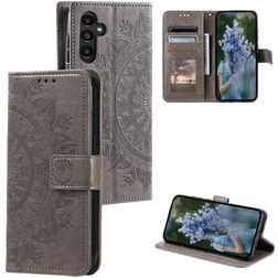 Mobigear Mandala Samsung Galaxy S25 FE Étui Portefeuille - Gris