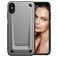 Mobigear Slim Armor Coque iPhone XS Max Coque arrière Rigide Anti-Chocs - Argent