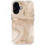MIO Coque iPhone 16 MagSafe Coque arrière Rigide - Gold Marble
