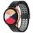 Mobigear Sport Plus Mag Bracelet Silicone Smartwatch Fermeture magnétique - Connexion universelle de 20 mm - Vert / Gris