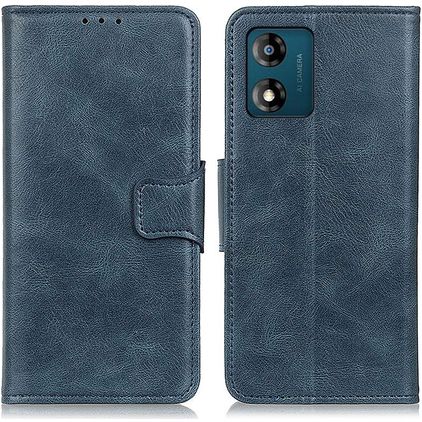 Mobigear Classy Housse Motorola Moto E13 Etui Porte-Monnaie - Bleu
